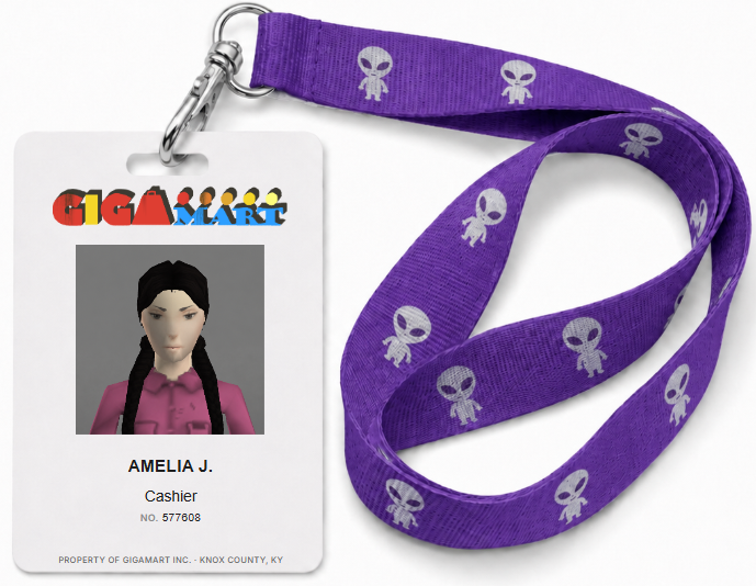 Employee ID badge example